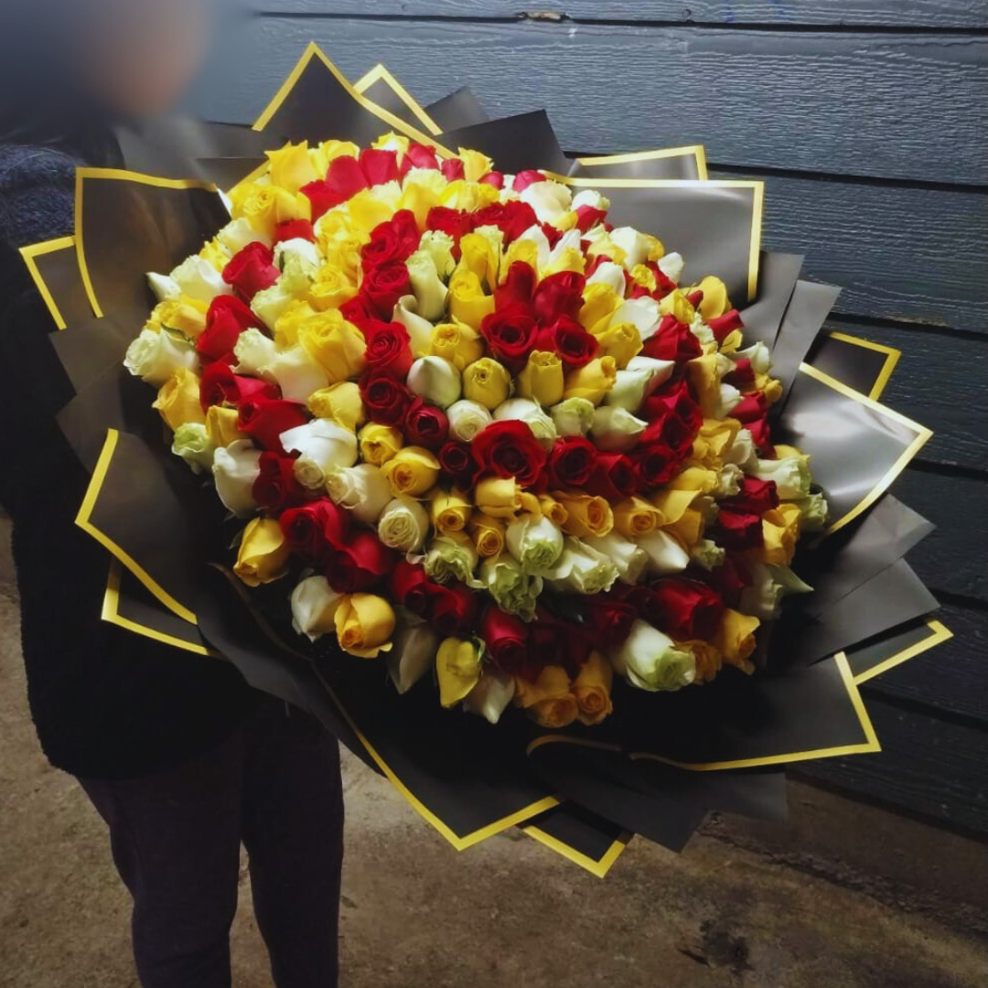 300 Roses Flower Buchon Bouquet In Houston and Dallas