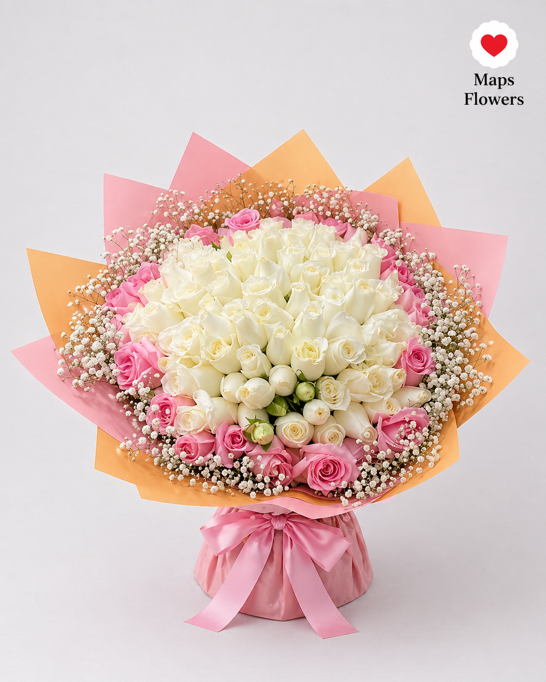 💐🌹 100 PREMIUM ROSES BOUQUET