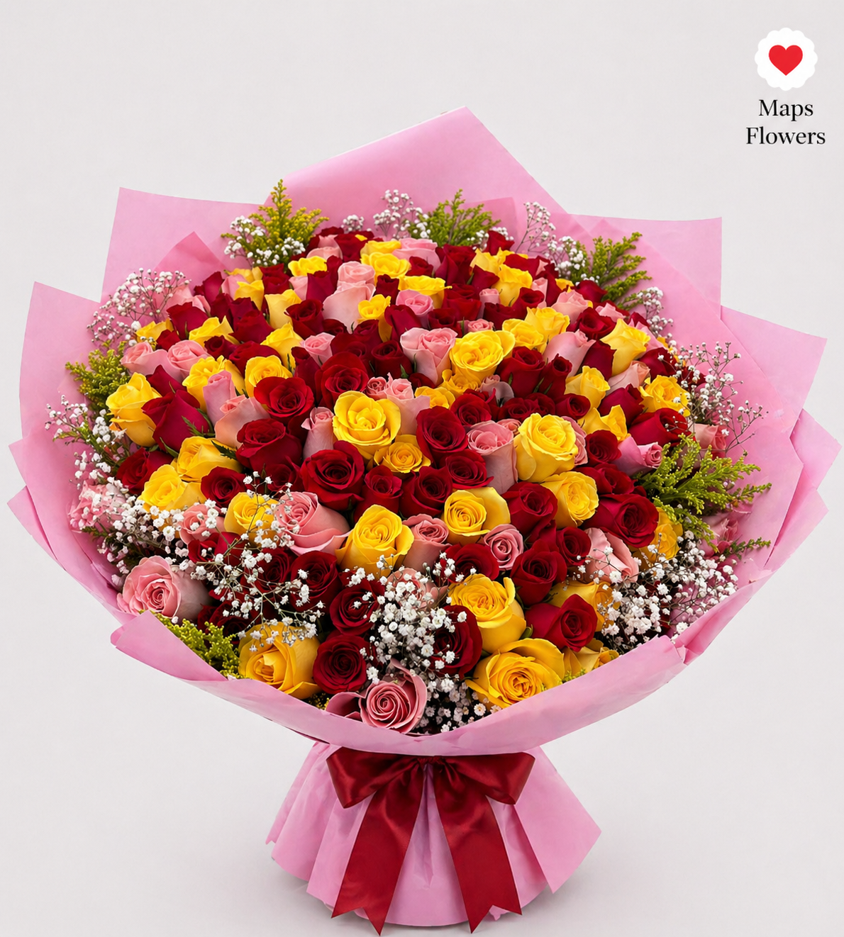 💐🌹 BUCHON BOUQUET OF 200 PREMIUM ROSES 🌹