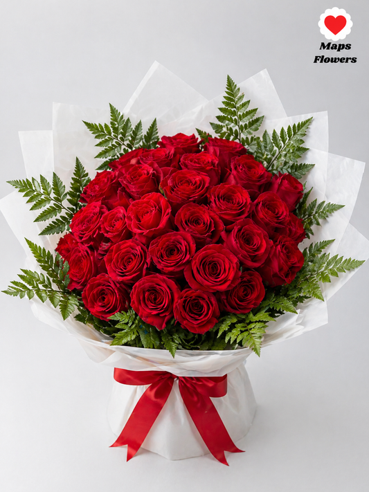 💐🌹 24 PREMIUM ROSES BOUQUET