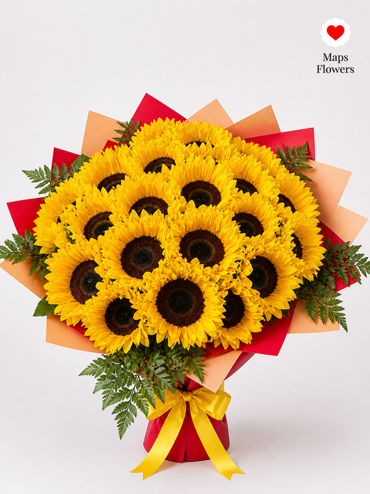 🌻 24 PREMIUM SUNFLOWERS BOUQUET 🌻