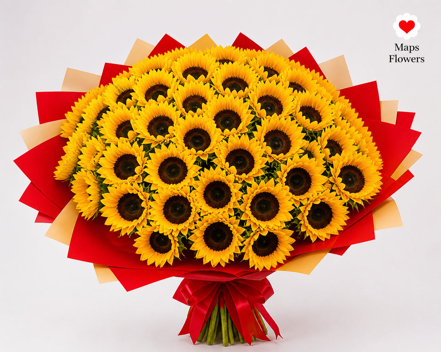 🌻 50 PREMIUM SUNFLOWERS BOUQUET 🌻