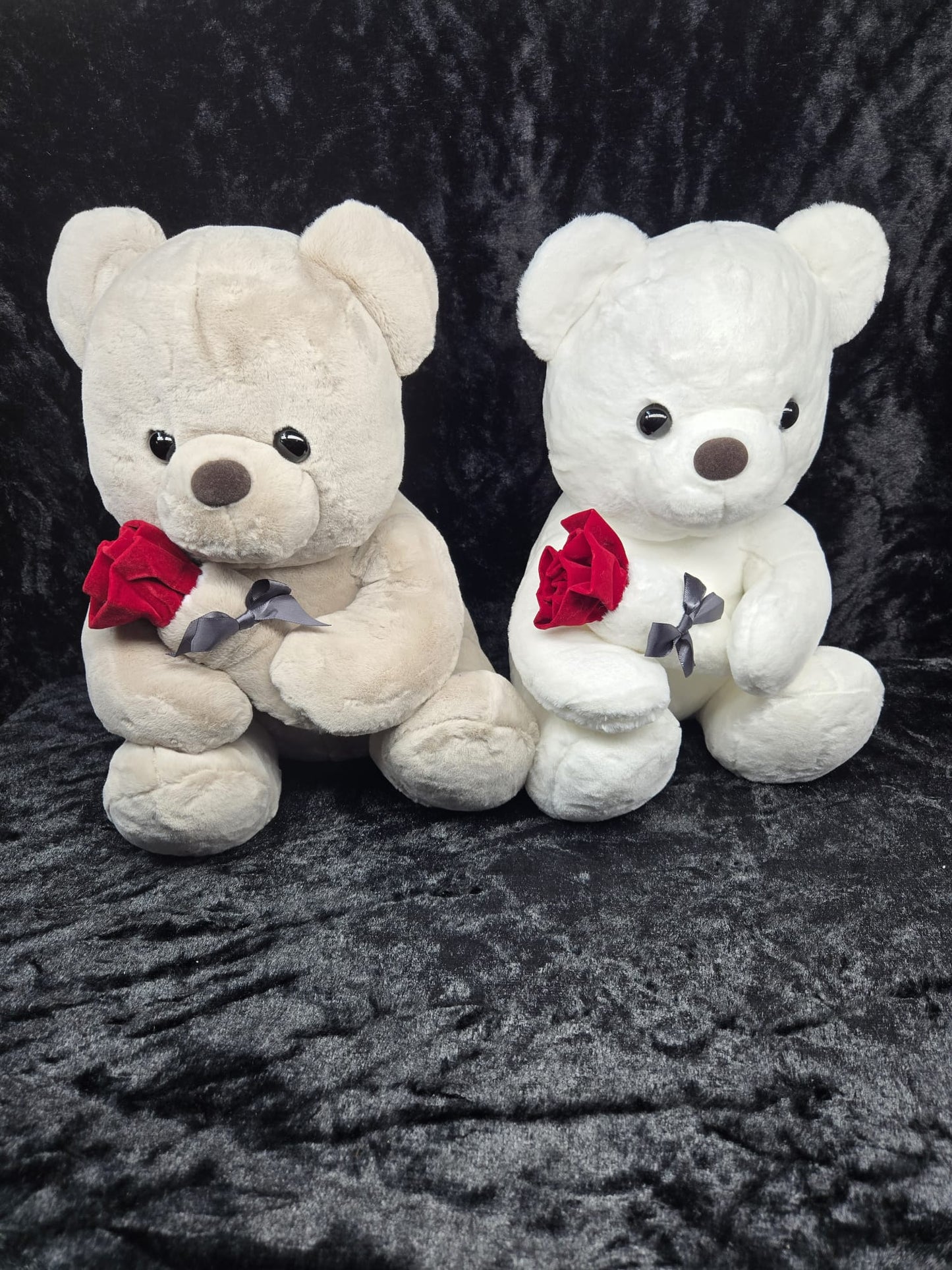 Large Teddy Bear with Large Rose 🧸