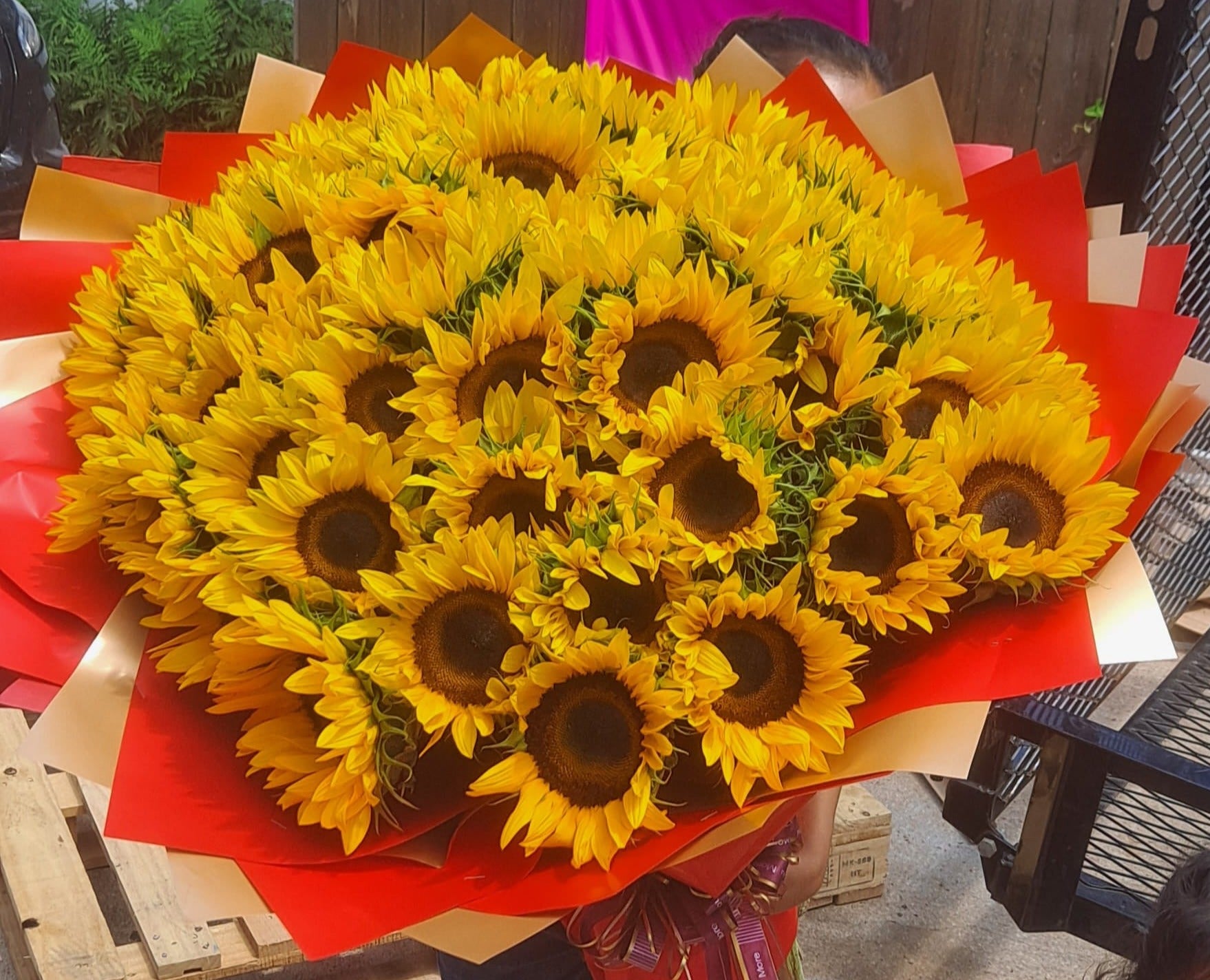 50 Sunflowers Buchon Bouquet