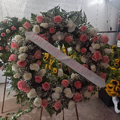 funeral wreath  🕊️✝️