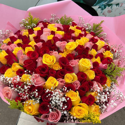 200 Roses Flower Buchon Bouquet In Houston and Dallas