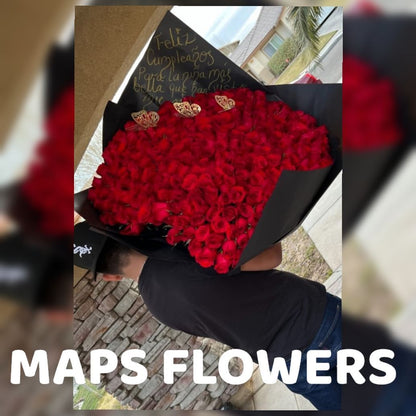 400 Roses Flower Buchon Bouquet In Houston and Dallas